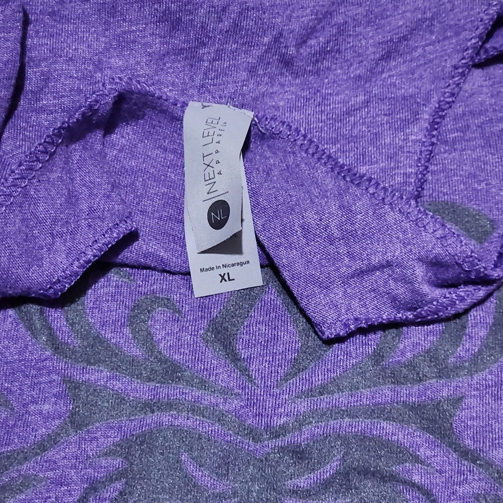 Next Level Apparel Purple Graphic Tank Top - Picture 3 of 3